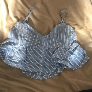 NWT Striped Croptop